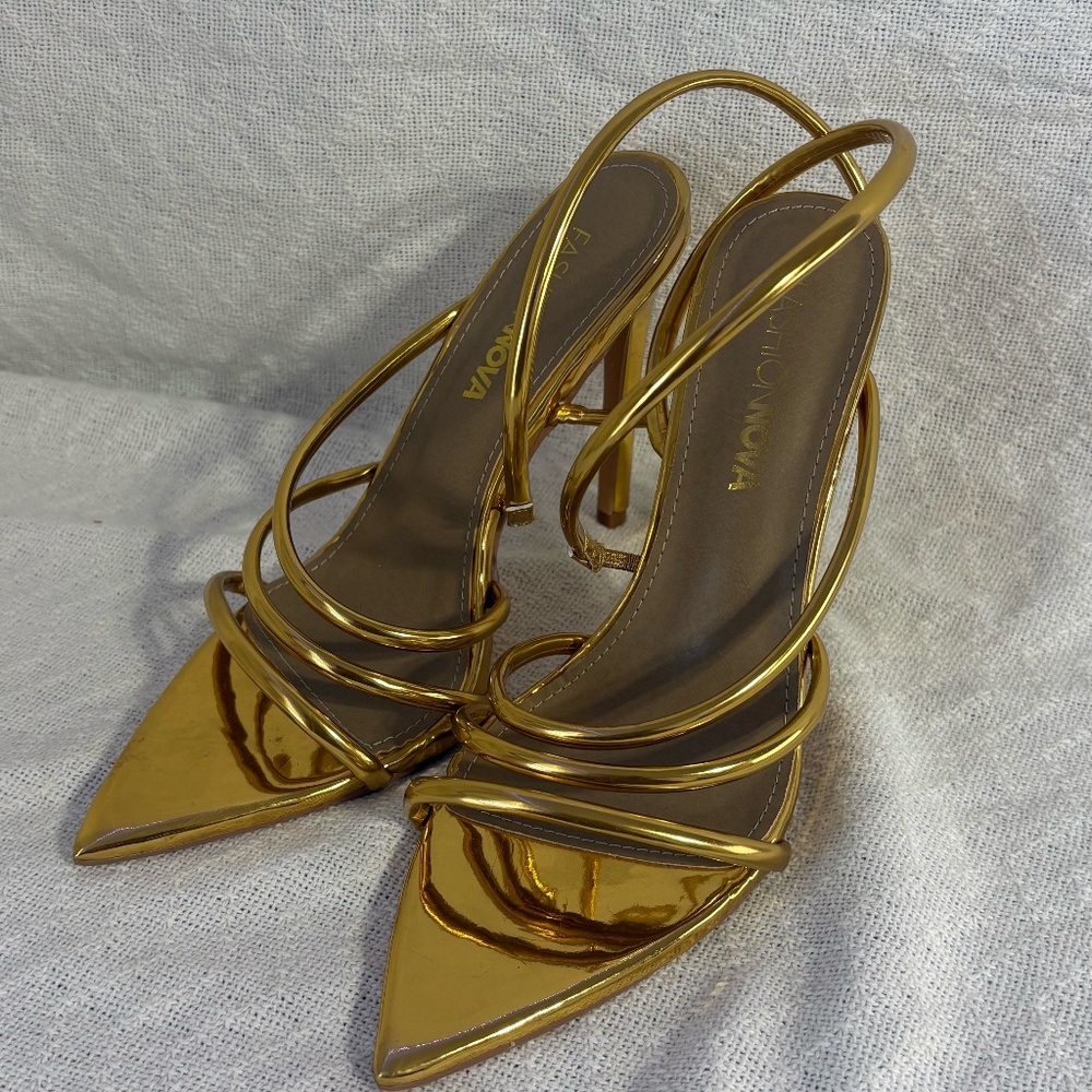 Gold Fashion Nova Heels